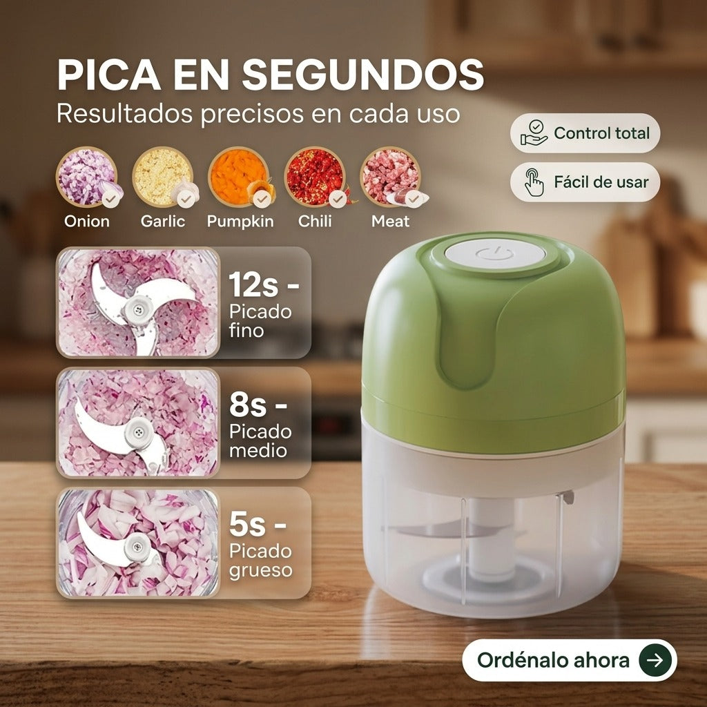 ChopMaster Pro™ – Mini Procesador Eléctrico de Alimentos