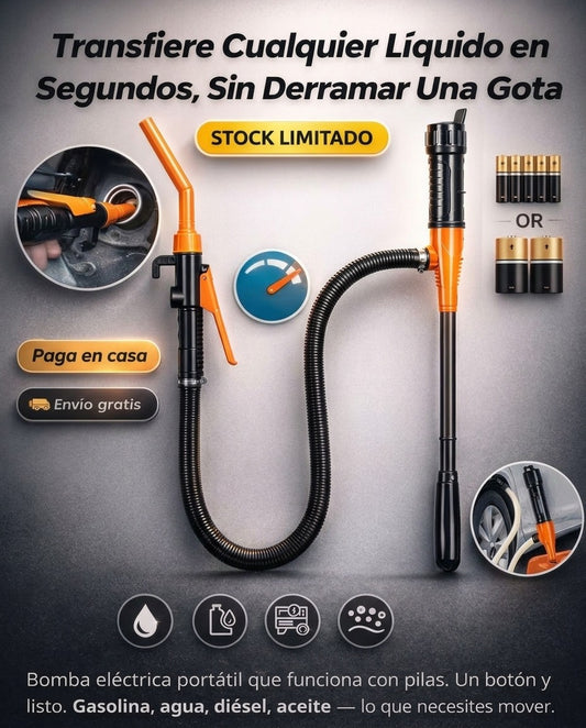 TransFlow Pro™ — Transfiere Cualquier Líquido en Segundos Sin Derramar Una Gota