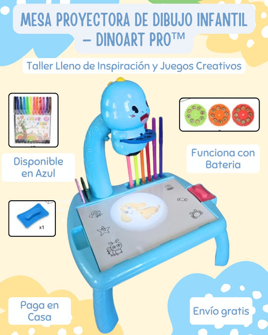 Mesa Proyectora de Dibujo Infantil — DinoArt Pro™