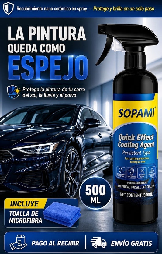 Recubrimiento Nano Cerámico en Spray — Devuélvele a Tu Carro el Brillo de Recién Comprado