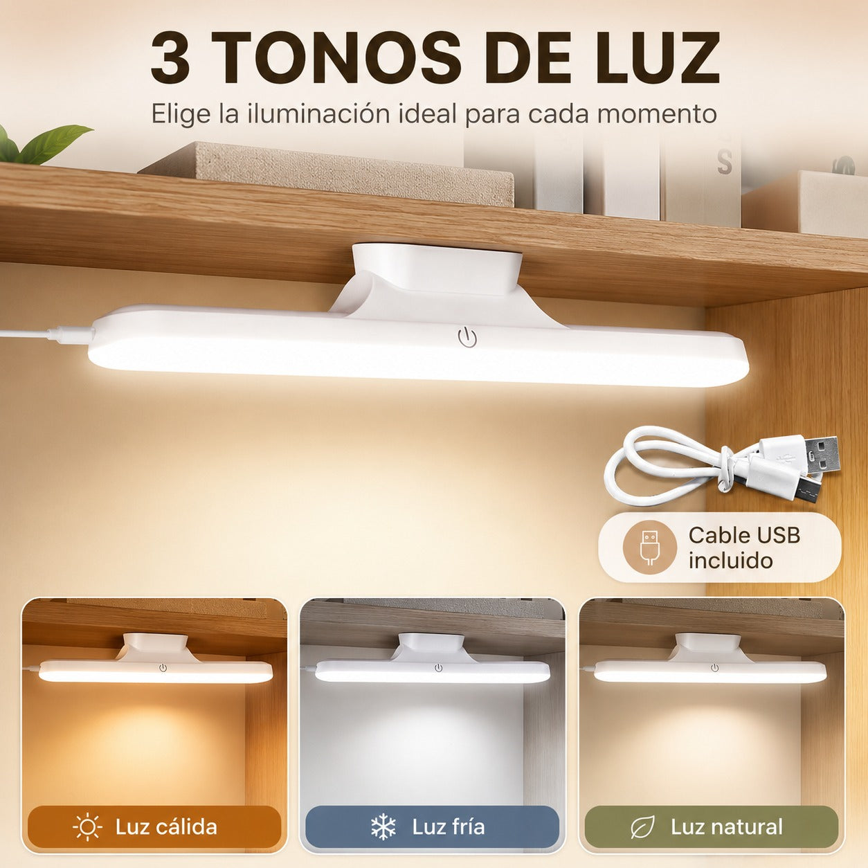LuzFlex Pro™ — Lámpara LED Magnética Recargable con Luz Ajustable