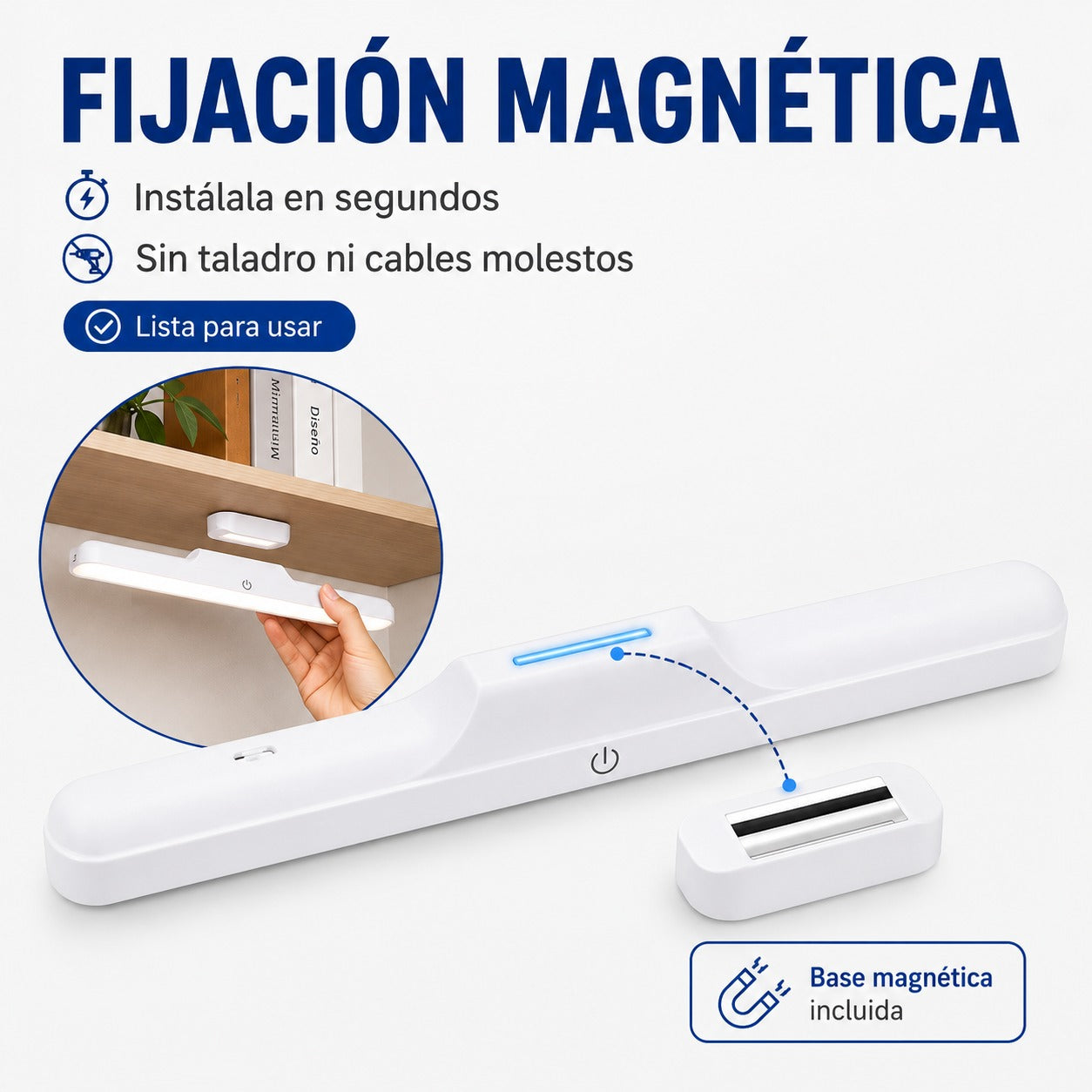 LuzFlex Pro™ — Lámpara LED Magnética Recargable con Luz Ajustable