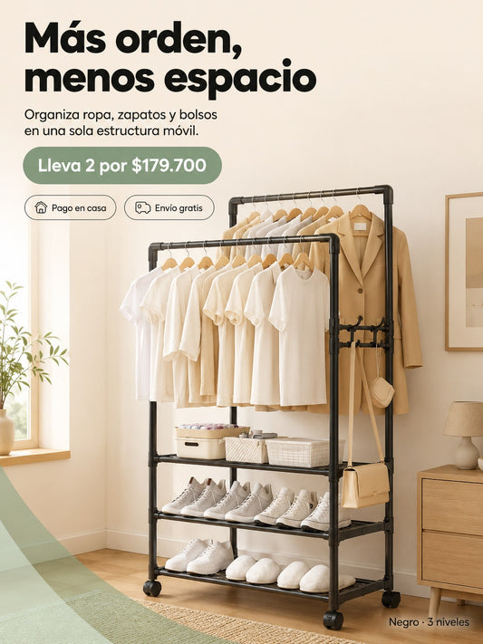 Perchero Zapatero 5 niveles HANG-CLO1
