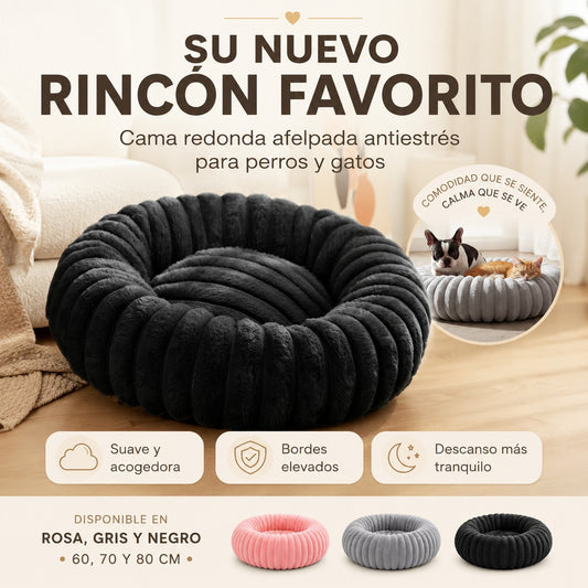 CAMA REDONDA  PARA PERROS Y GATOS
