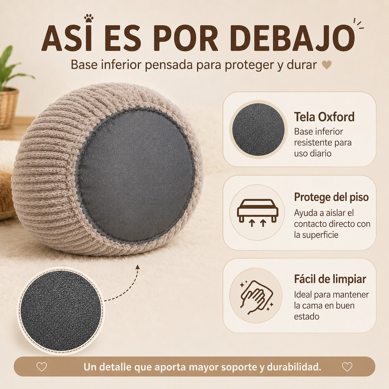 CAMA REDONDA  PARA PERROS Y GATOS