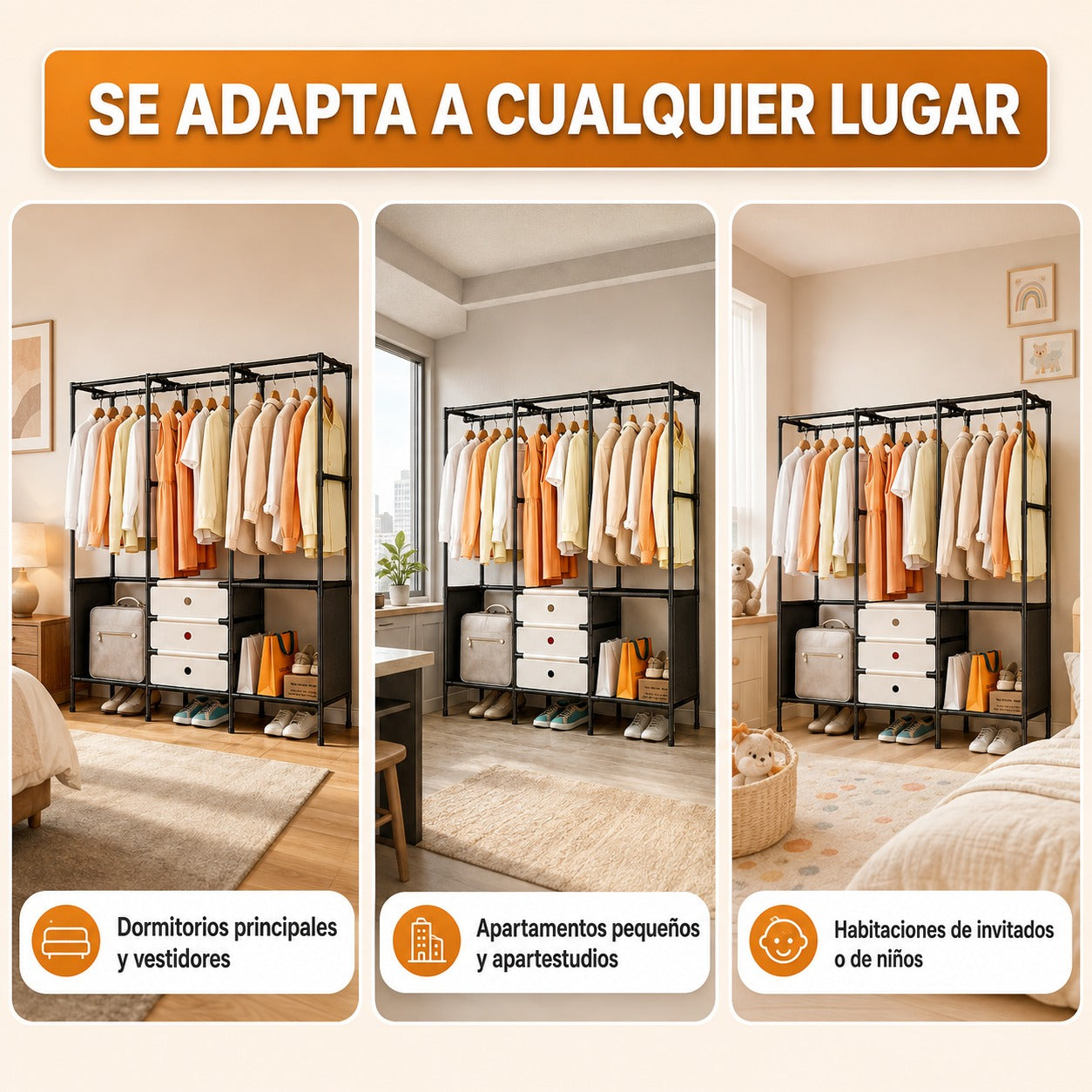 ORGANIZA TODA TU ROPA Y ZAPATOS EN UN SOLO LUGAR