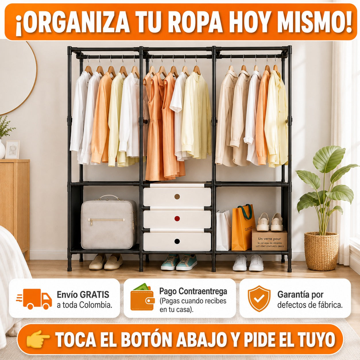 ORGANIZA TODA TU ROPA Y ZAPATOS EN UN SOLO LUGAR