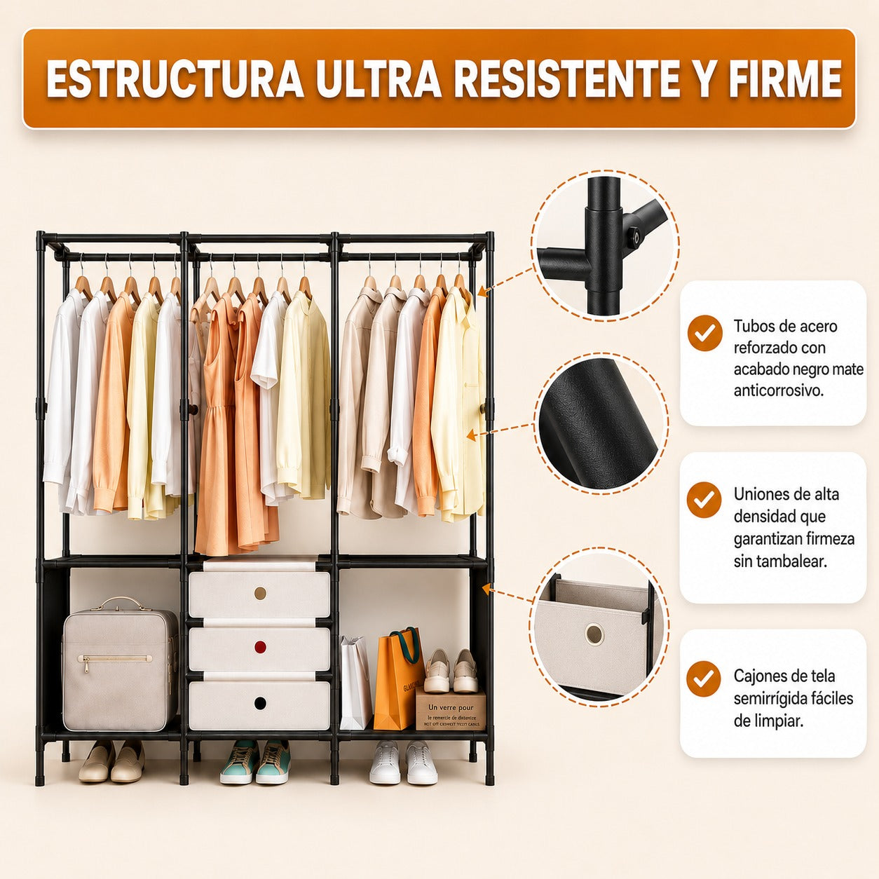 ORGANIZA TODA TU ROPA Y ZAPATOS EN UN SOLO LUGAR