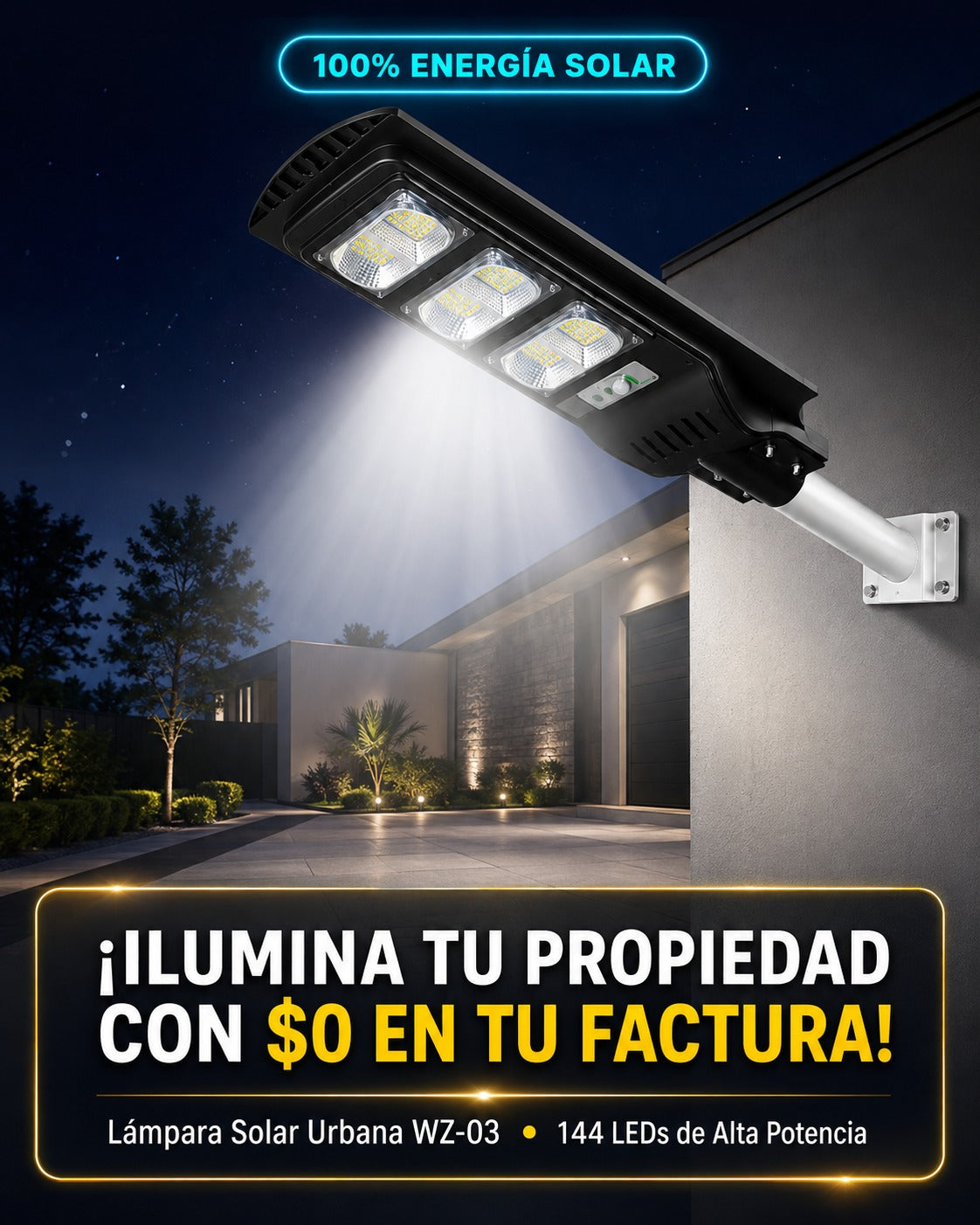 La Solución Total para el Exterior de Tu Propiedad: Máxima Seguridad, $0 en Recibos de Luz e Instalación Sin Electricistas