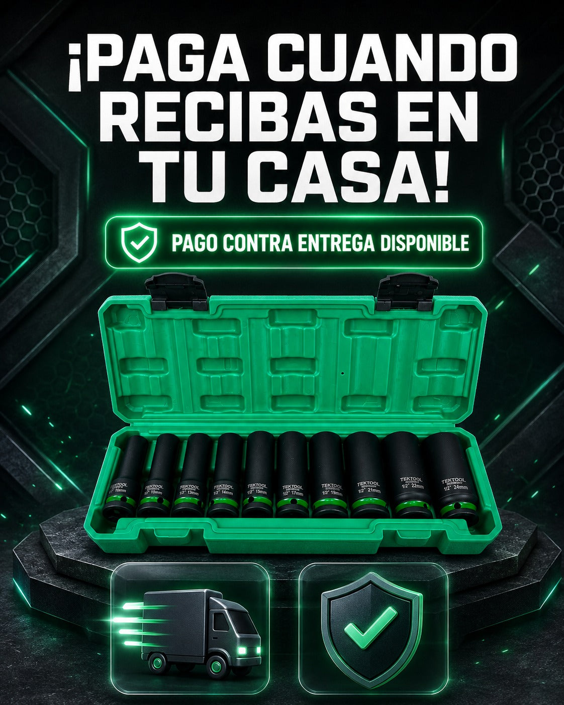 Set de Copas de Impacto Largas