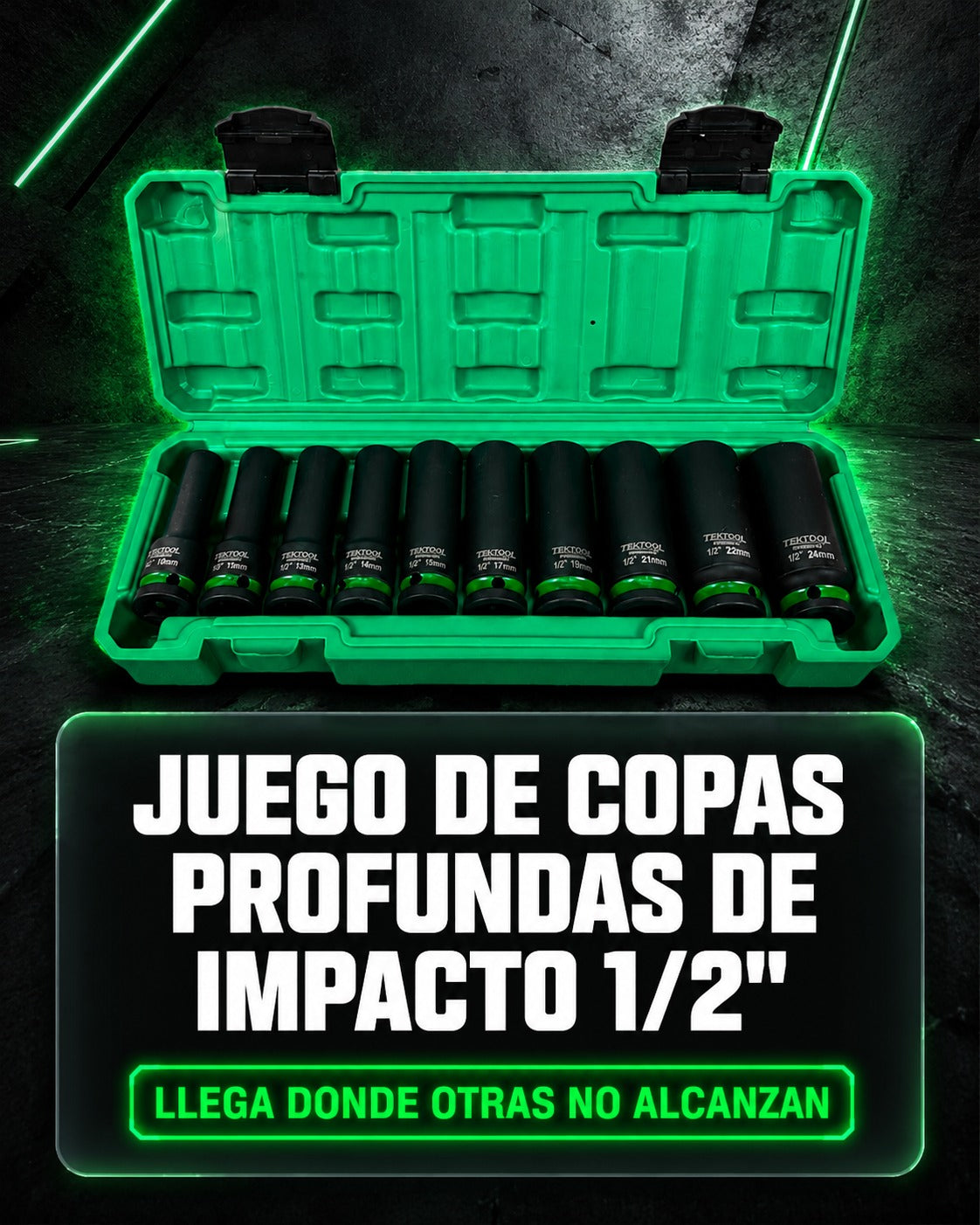 Set de Copas de Impacto Largas