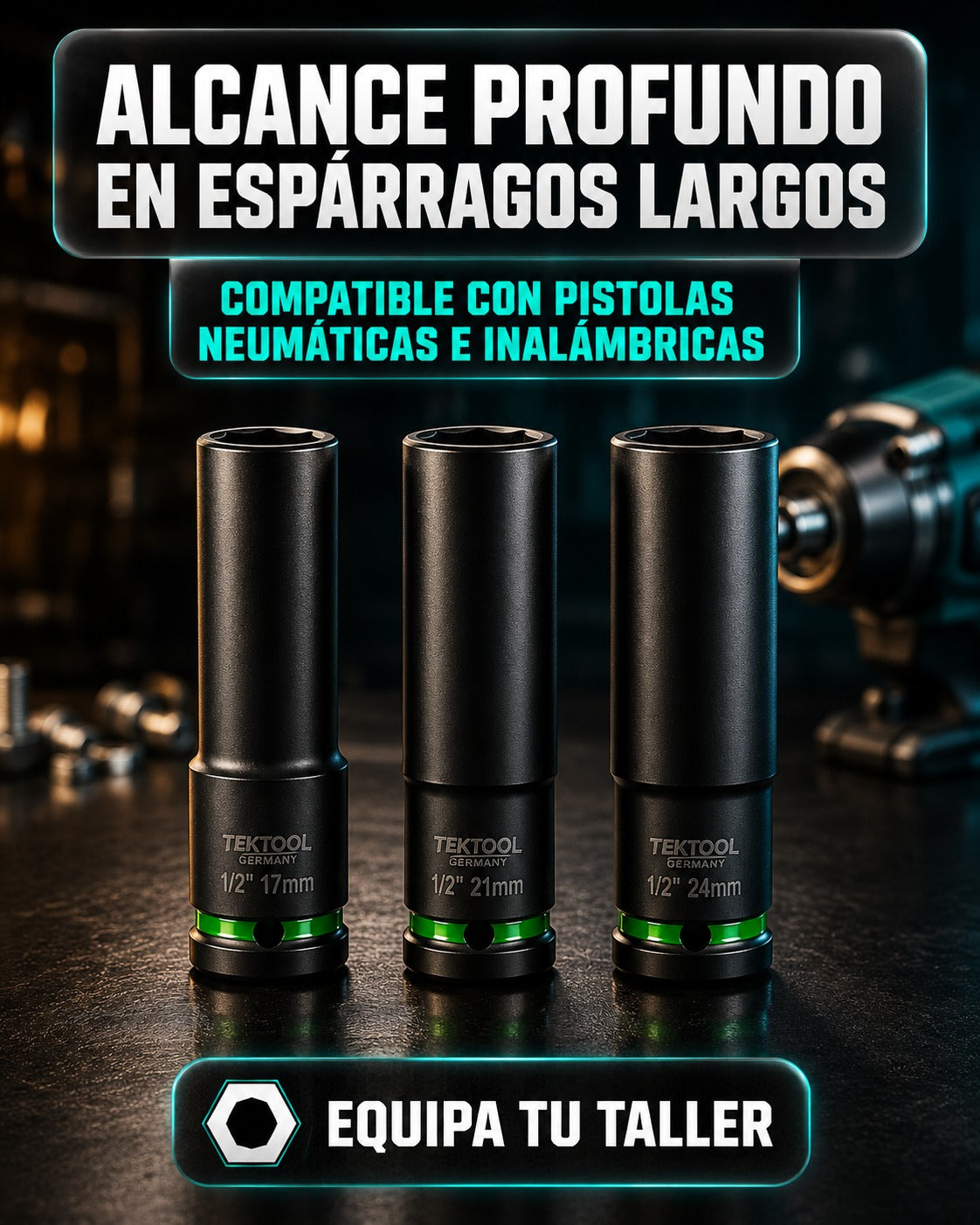 Set de Copas de Impacto Largas