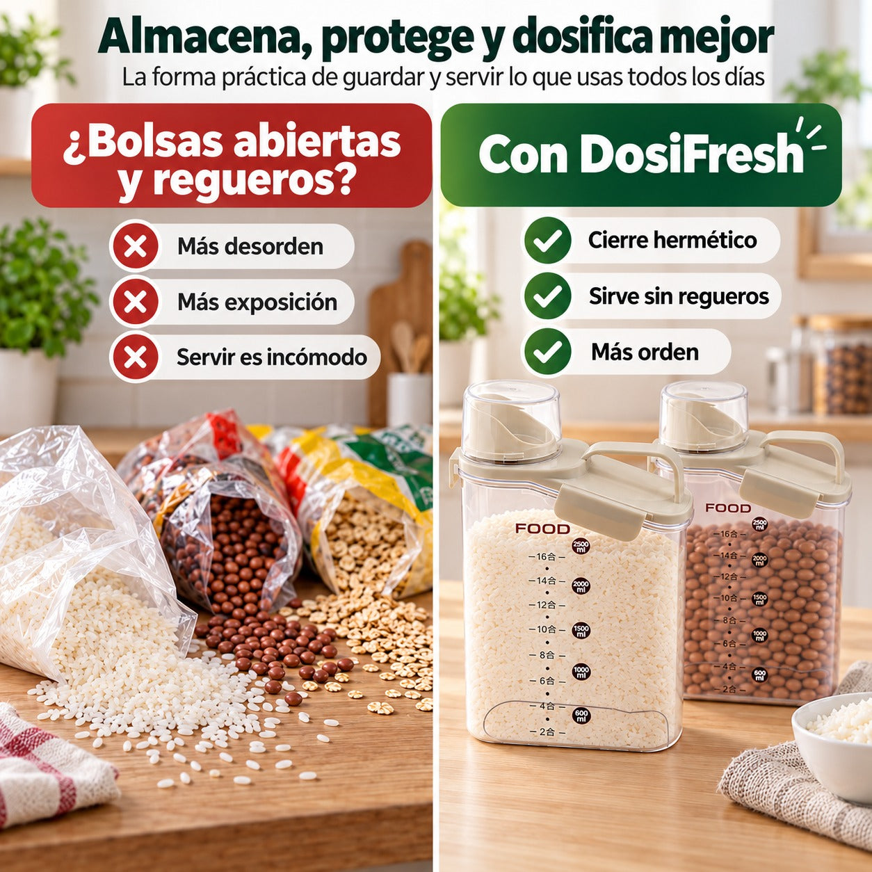 Duplica el Orden en tu Hogar: Aprovecha nuestra Oferta 2x1 en Contenedores Herméticos DosiFresh