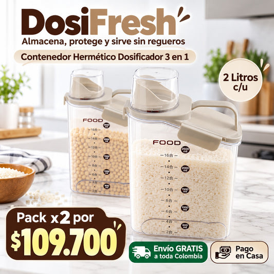Duplica el Orden en tu Hogar: Aprovecha nuestra Oferta 2x1 en Contenedores Herméticos DosiFresh