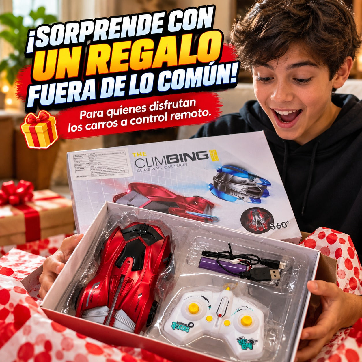 Carro Trepa Paredes Antigravedad RC