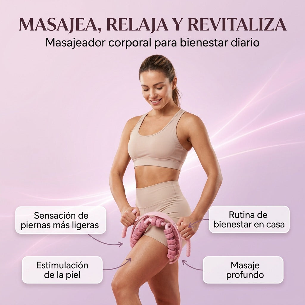 Masajeador Corporal de Rodillos 360° – Relajación y Bienestar en Casa