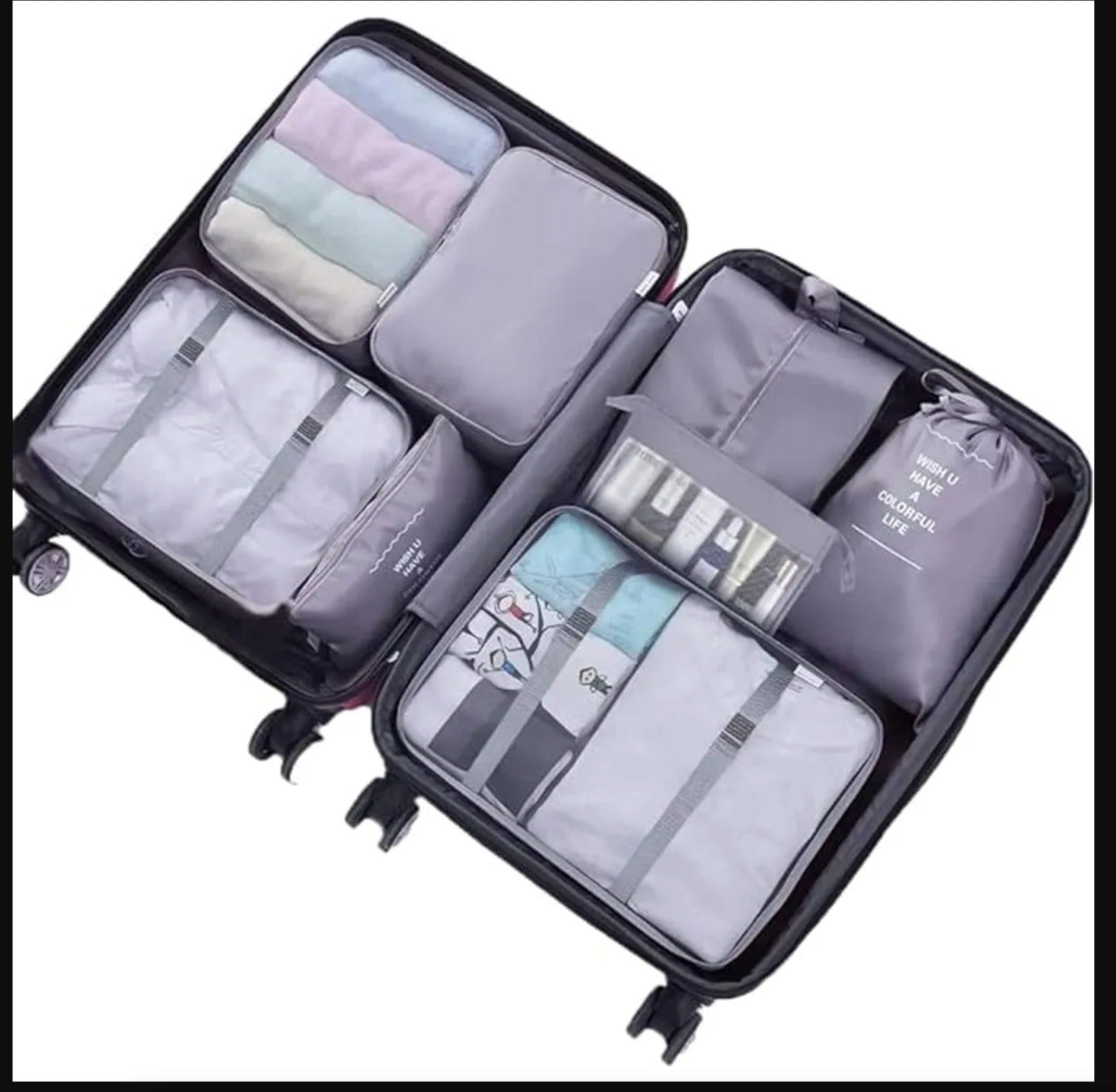 Kit Organizador de Maleta – Set de Viaje 10 Piezas