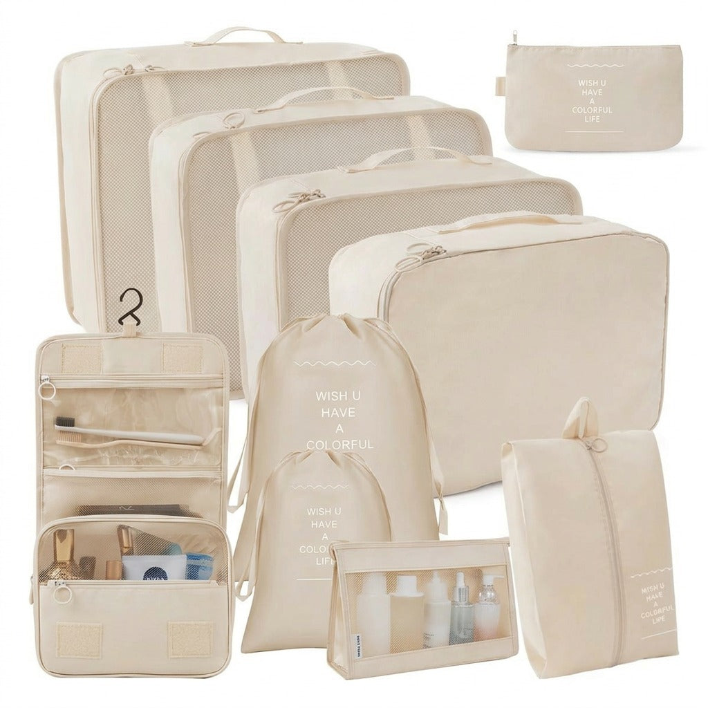 Kit Organizador de Maleta – Set de Viaje 10 Piezas