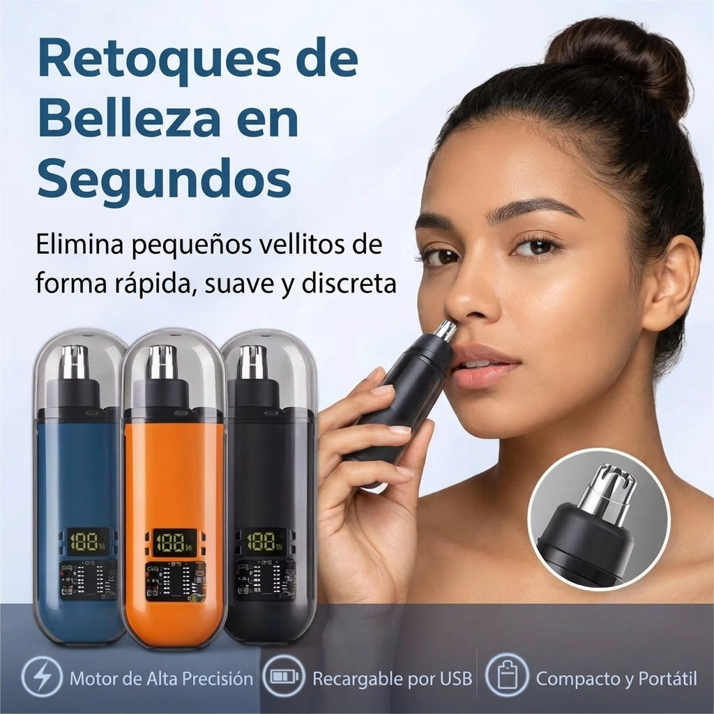 GlowTrim Pro™ La mini depiladora facial recargable que deja tu piel suave y perfecta en segundos