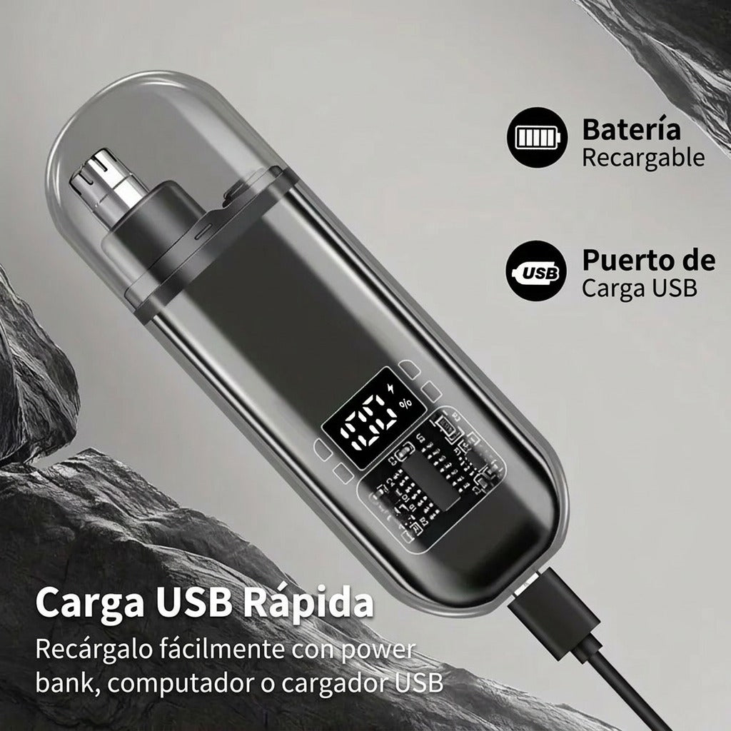 GlowTrim Pro™ La mini depiladora facial recargable que deja tu piel suave y perfecta en segundos
