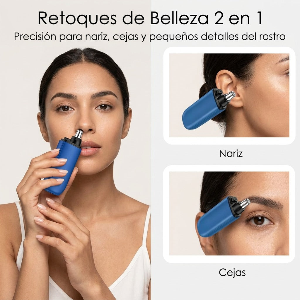 GlowTrim Pro™ La mini depiladora facial recargable que deja tu piel suave y perfecta en segundos