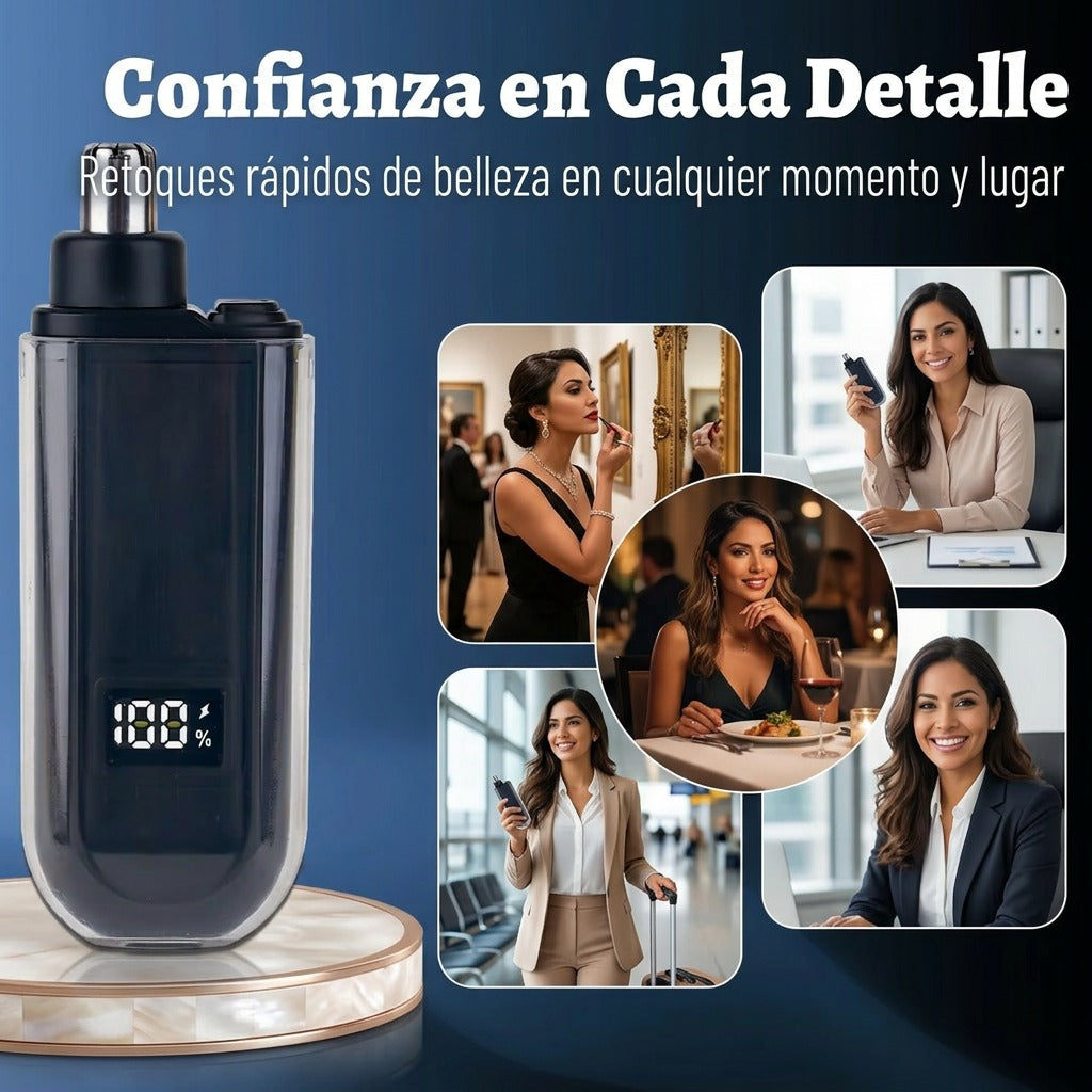 GlowTrim Pro™ La mini depiladora facial recargable que deja tu piel suave y perfecta en segundos