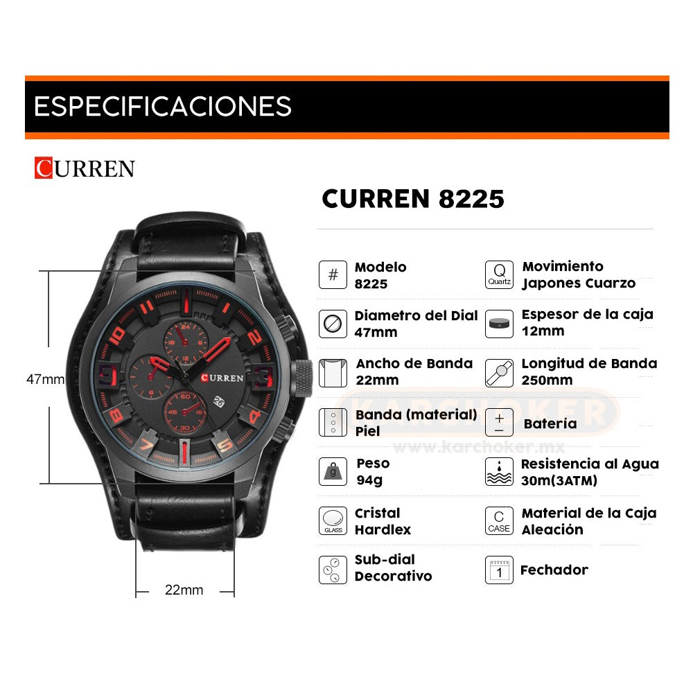 Reloj CURREN 8225 — Hombre