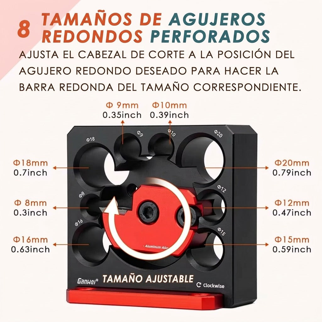Pasador de Fresado para Madera