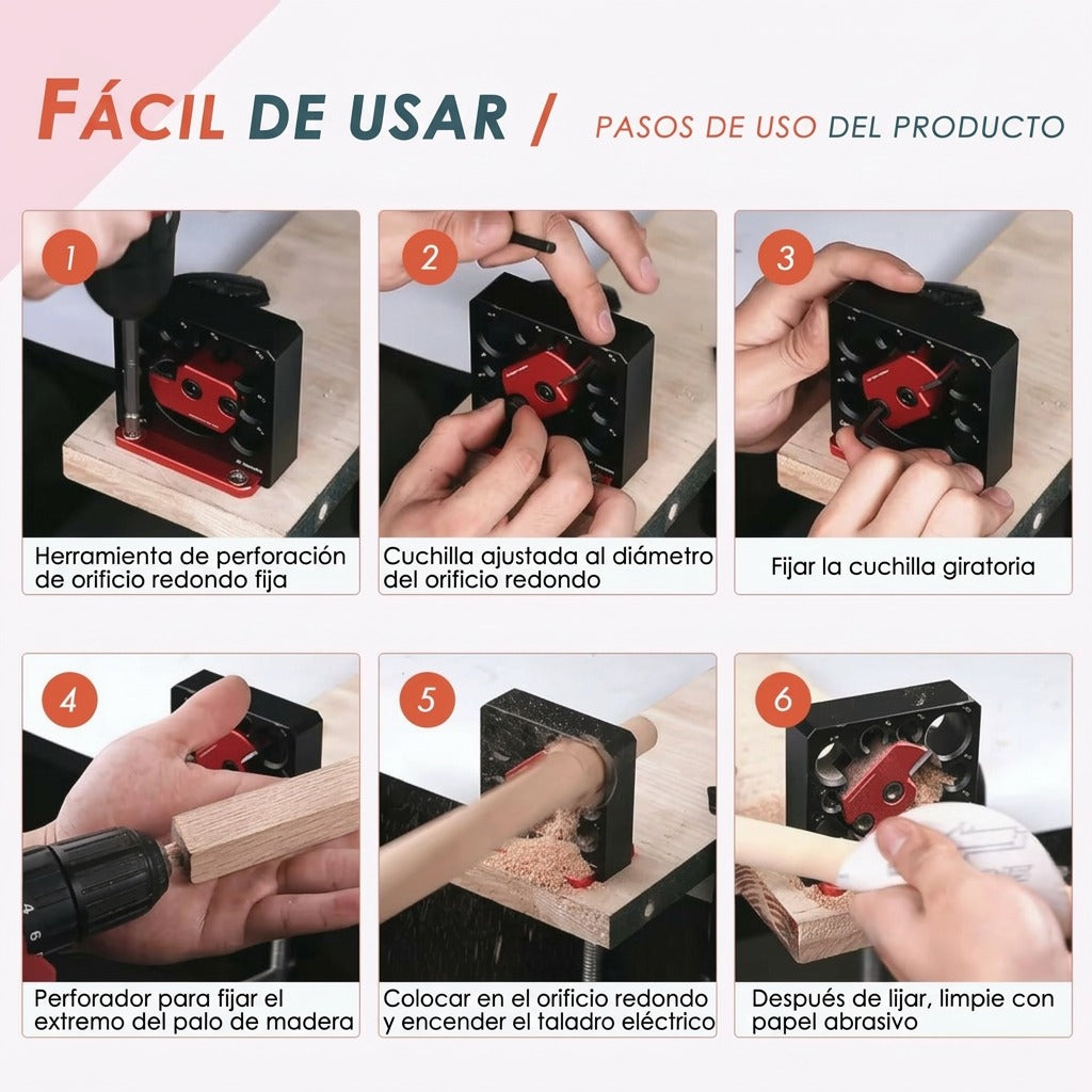 Pasador de Fresado para Madera