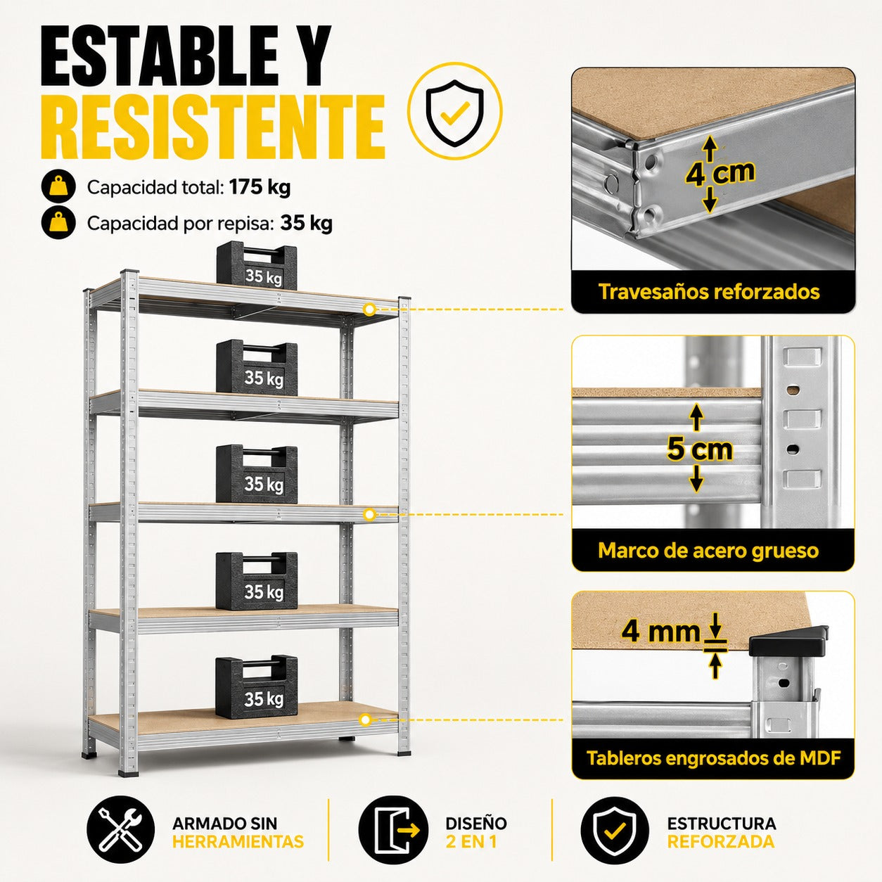 Estante Metalico RACK-10 Organizador
