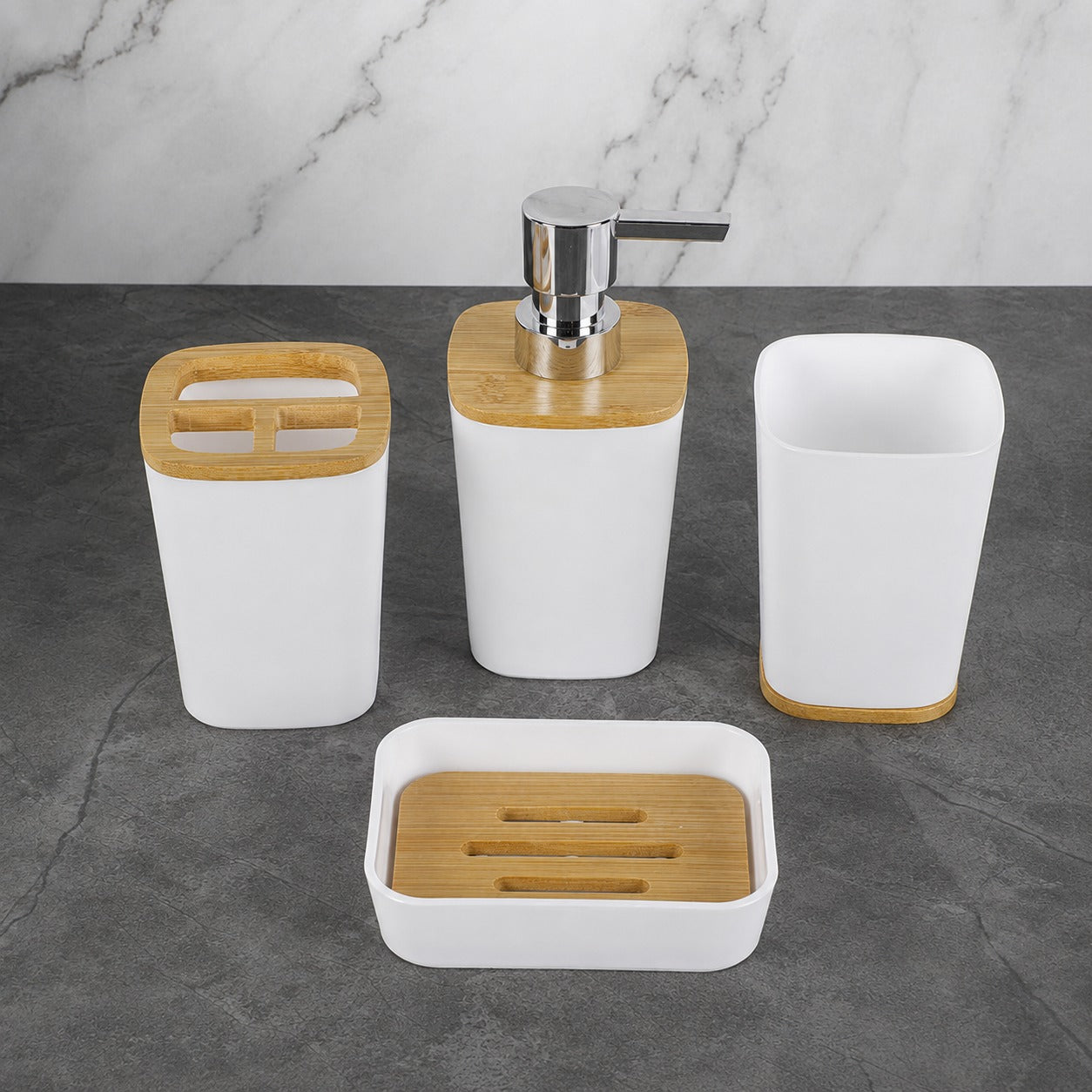 Set de Accesorios para Baño de 6 Piezas – Orden y Estilo en un Solo Diseño