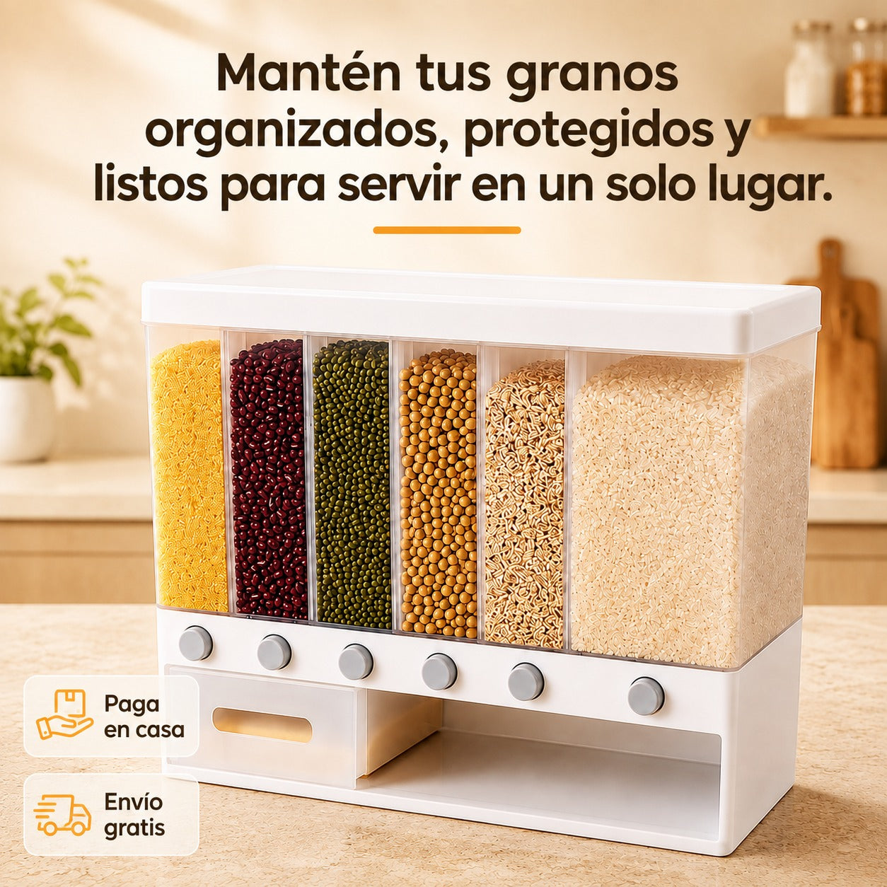 Organizador y Dispensador de Granos
