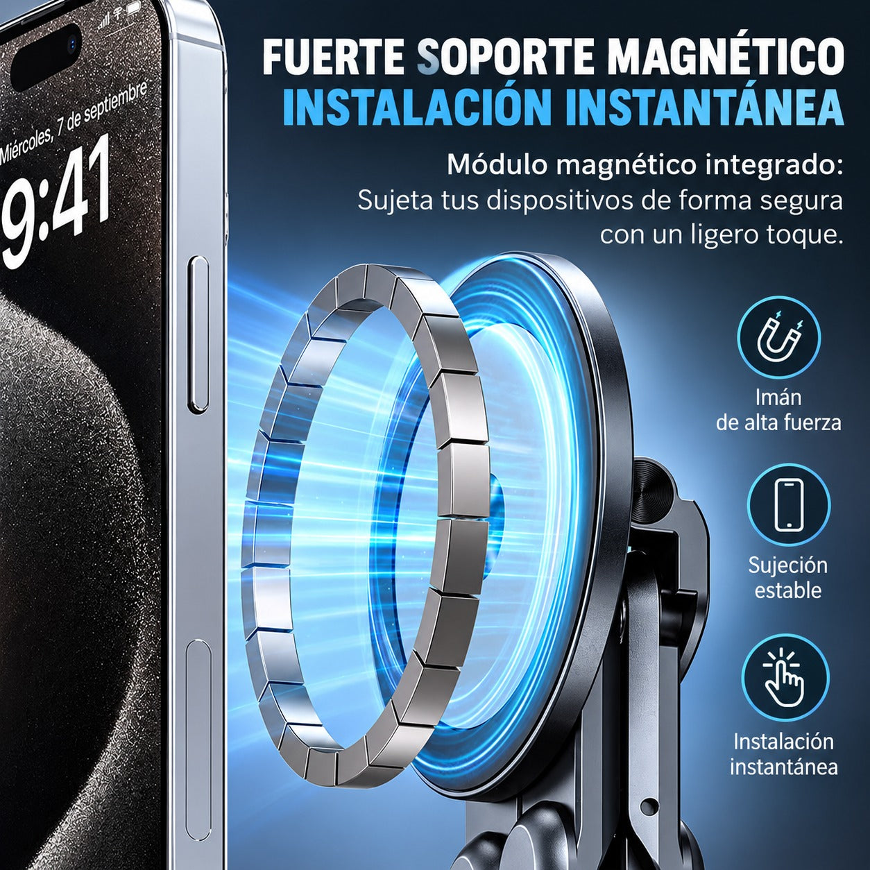 Soporte Plegable Multifuncional 4 en 1 para Laptop, Tablet y Celular