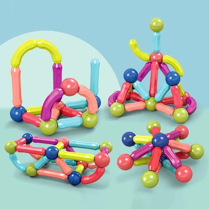 Juego de Construcción Magnético 3D de 42 y 68 Piezas | Creatividad y Diversión