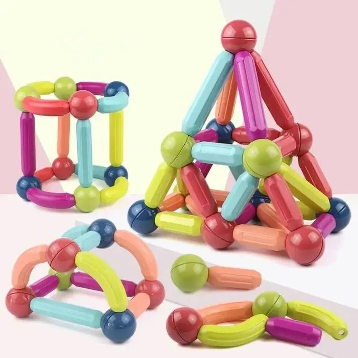 Juego de Construcción Magnético 3D de 42 y 68 Piezas | Creatividad y Diversión