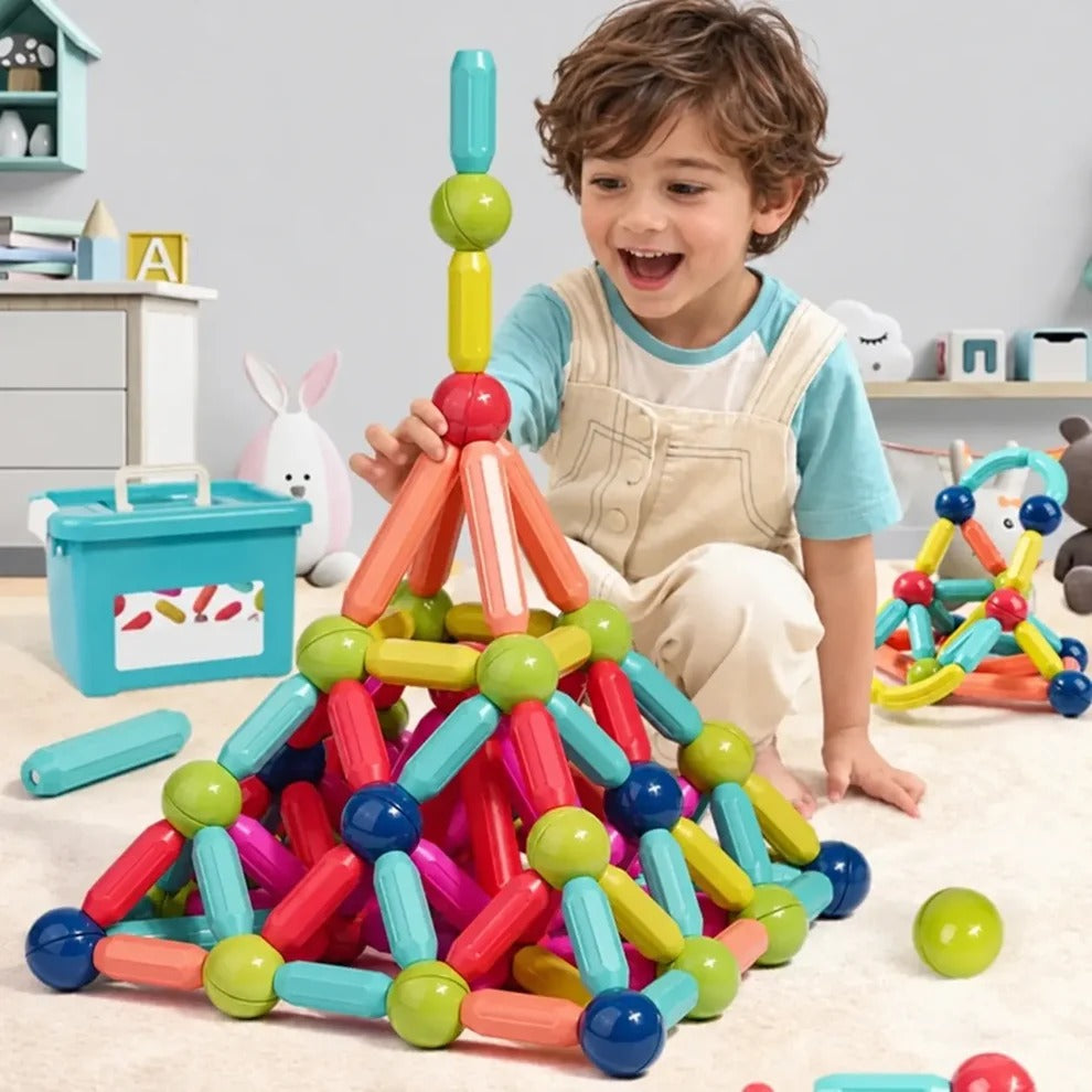 Juego de Construcción Magnético 3D de 42 y 68 Piezas | Creatividad y Diversión